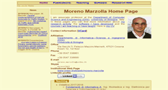 Desktop Screenshot of moreno.marzolla.name